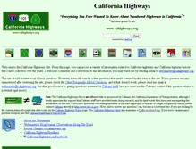 Tablet Screenshot of cahighways.org
